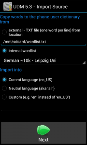 User Dictionary Manager (UDM)